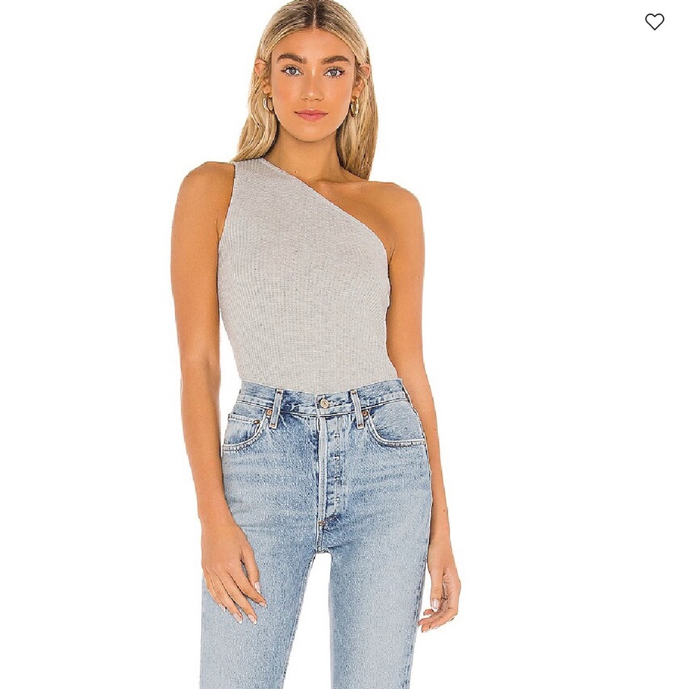 Lovers and Friends Gray Off The Shoulder Top